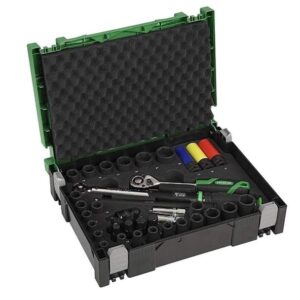 Momentsæt m/Slagtoppe 39 dele Hitachi