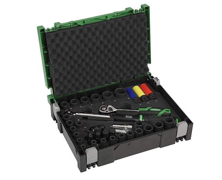 Momentsæt m/Slagtoppe 39 dele Hitachi