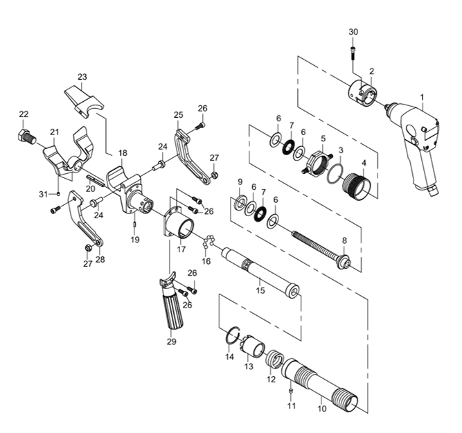 Spindel m/skruer f/GT-ABB #TF-404040