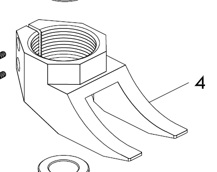 Tænder f/Kanttrådsløsner Hydr. 5191597 #4