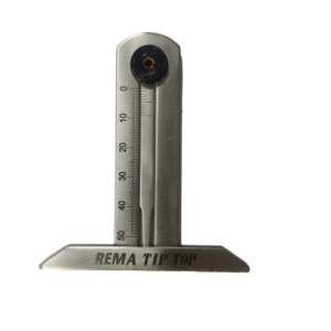 Profildybdemåler rustfri m/logo