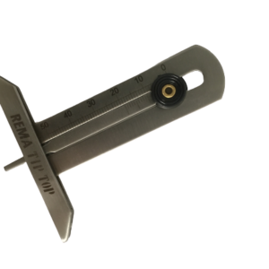 Profildybdemåler rustfri m/logo