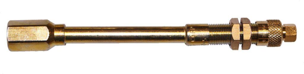 Ventilforlænger EM 125 mm Messing