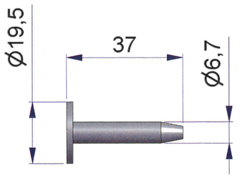 Plastprop for Truck hjul 37mm