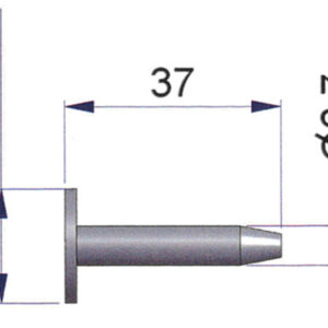 Plastprop for Truck hjul 37mm
