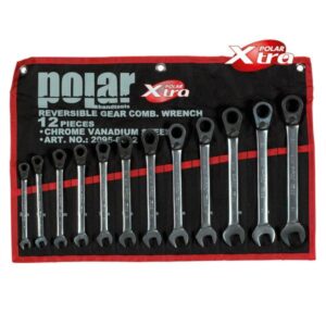 Gaffelnøglesæt m/skraldefunk. 8-19mm