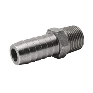 Slangenippel 1/2" ug x 3/8" (10mm) slangestuds