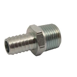 Slangenippel 1/2" ug x 1/2" (12mm) slangestuds